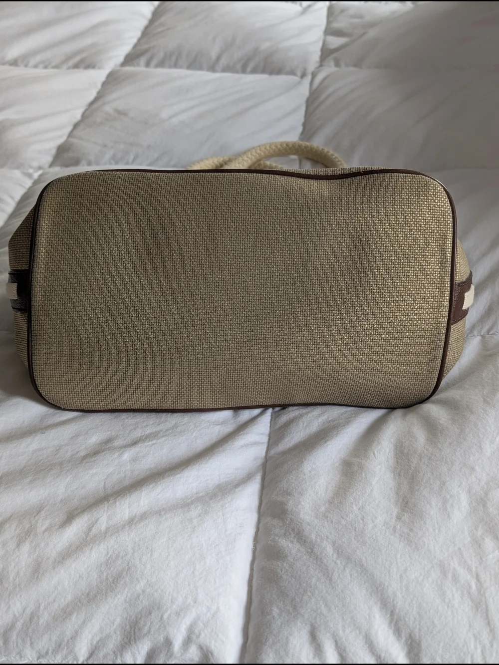 Michael Kors Gold Metallic Tote with Rope Handles